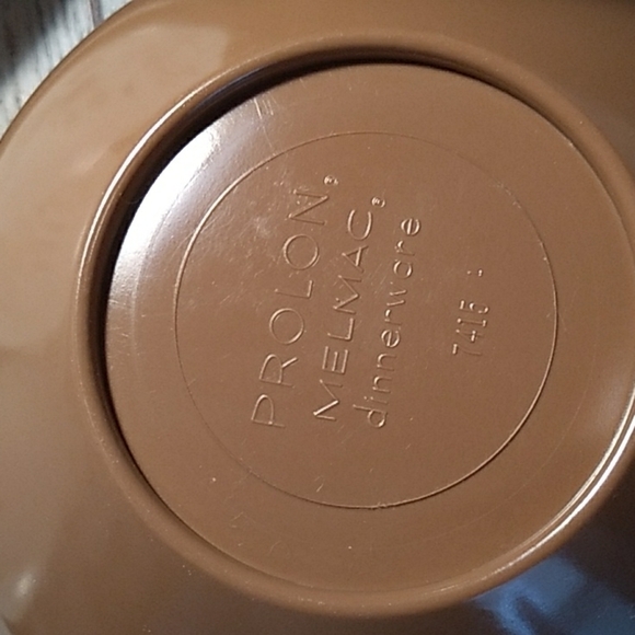 Prolon Melmac vintage 1970s saucers bowls cup - Picture 3 of 4